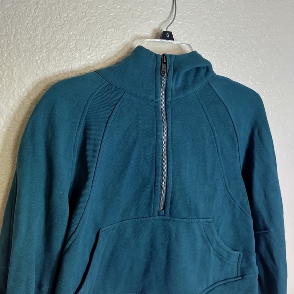 Lululemon Scuba Oversized 1/2 Zip Hoodie Green Sz Xs/S - Picture 2 of 9